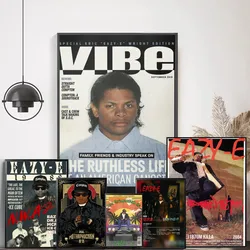 West Coast Hip Hop Rapper Eazy E DIY Sticky Poster Fancy Wall Sticker for Living Room Bar Decoration Wall Decor
