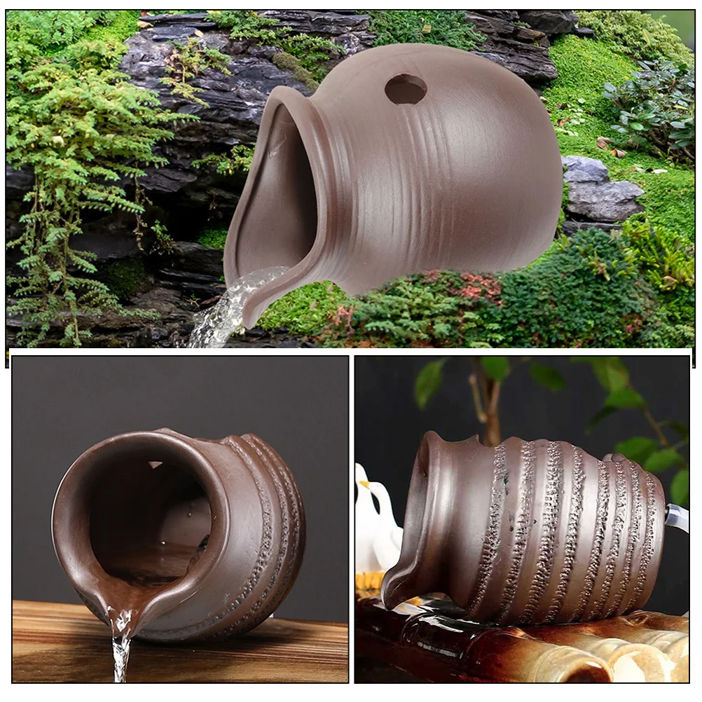

Ceramic Pot Spitter Garden Yard Fountain Ceramic Pot Statue Outdoor Water Feature Pond Decoration Pond Spitter