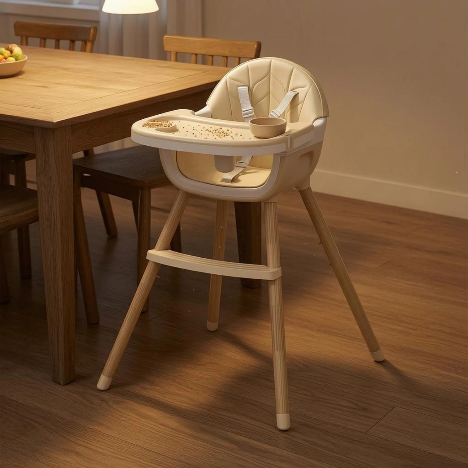 baby-high-chair-five-point-safety-harness-feeding-chair-baby-dining-seat-multifunction-child-seating-adjustable-footrest