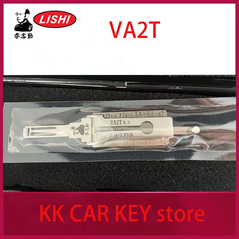 1pcs VA2T Lishi 2in1 decoder Lock picking set Vehicle Lock Pick Car Door Bypass for Peugeot/Citroen/Renault LockSmith Tools
