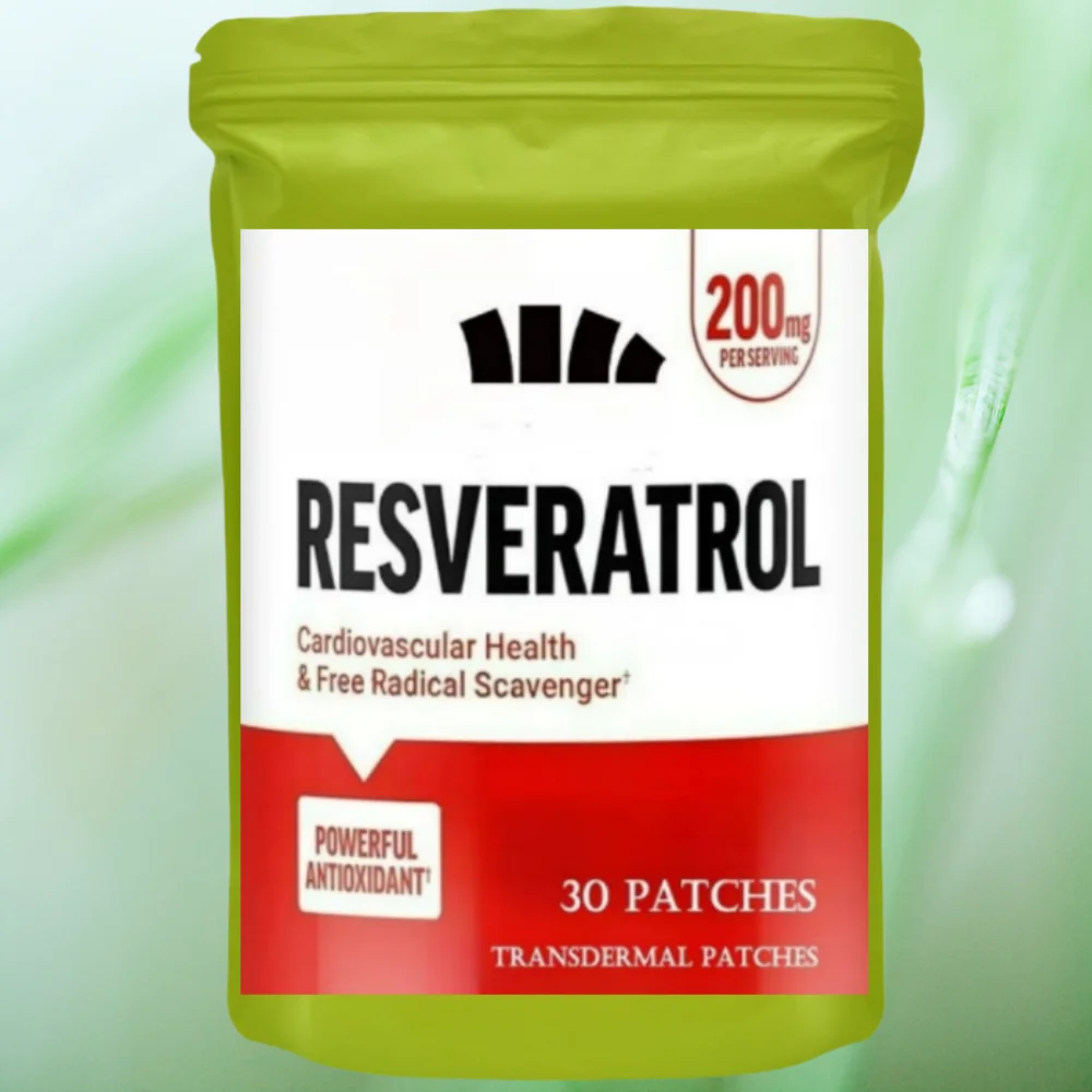 30 Patches Resveratrol Patches - Transdermal Patches Support Heart Health, Antioxidants