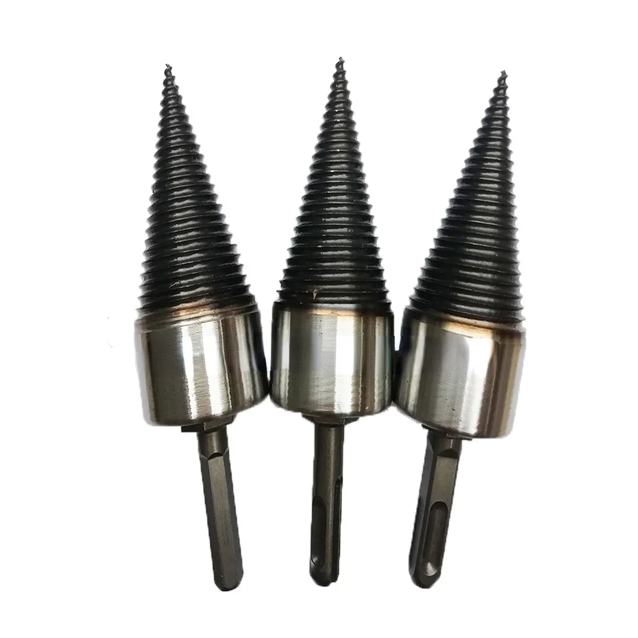 hot sale 1pc Firewood Machine Drill Wood Cone Reamer Punch Driver Drill Bit Split Drilling Tools