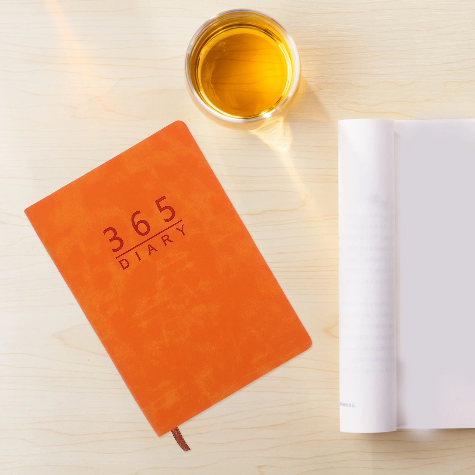2026 Schedule Planner Calendar Book Orange Thick Paper Monthly Weekly View Teacher Household Notepad