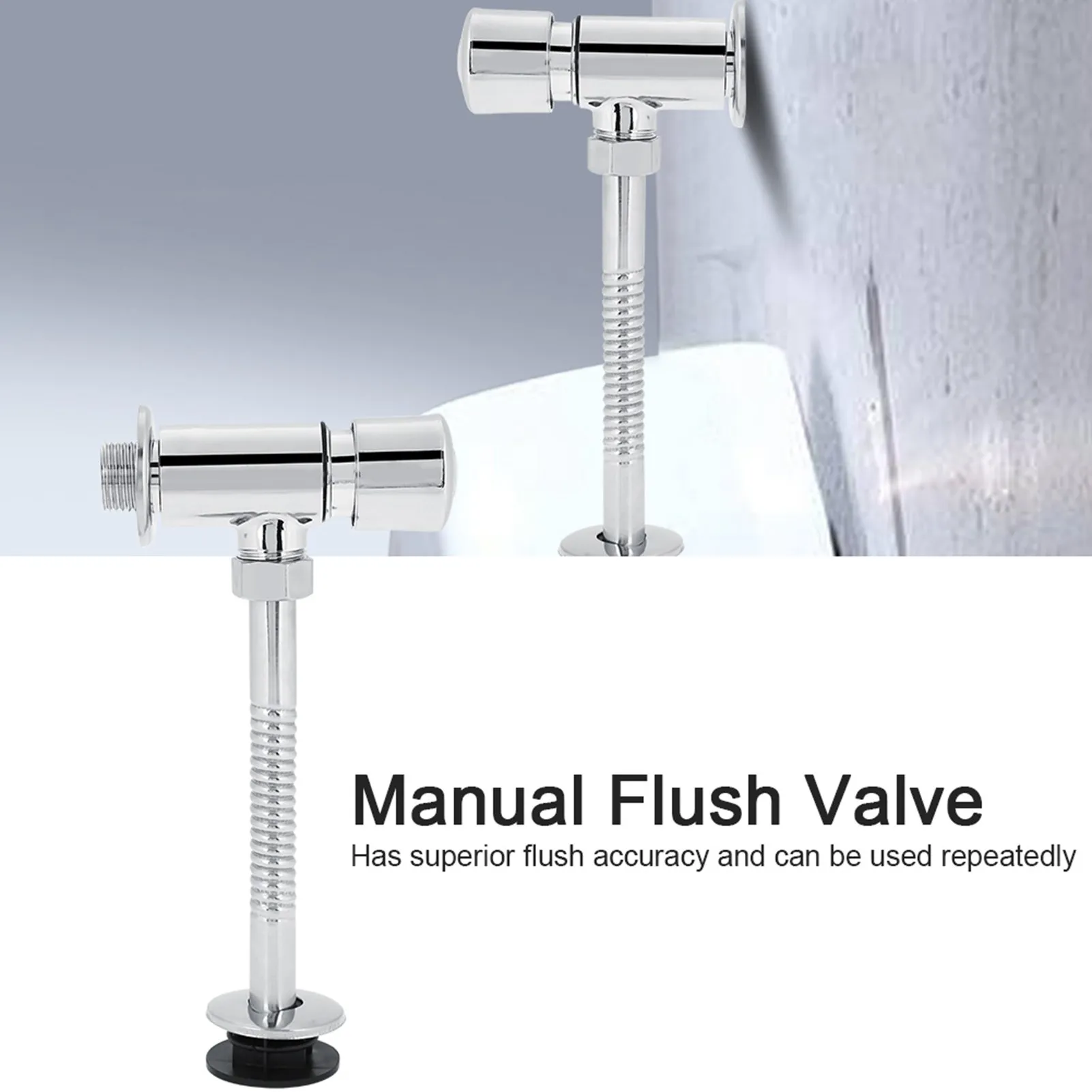 Zinc Alloy Flush Valve Hotel Bathroom Toilet Hand Pressing Flushing Tools Toilet Flush Valve Toilet Flushing Valve