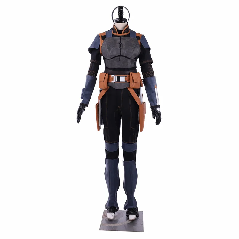 

S2 Bo Katan Kryze Cosplay Costume Women Top Vest Pants Battle Suit Halloween Carnival Outfits Custom Made