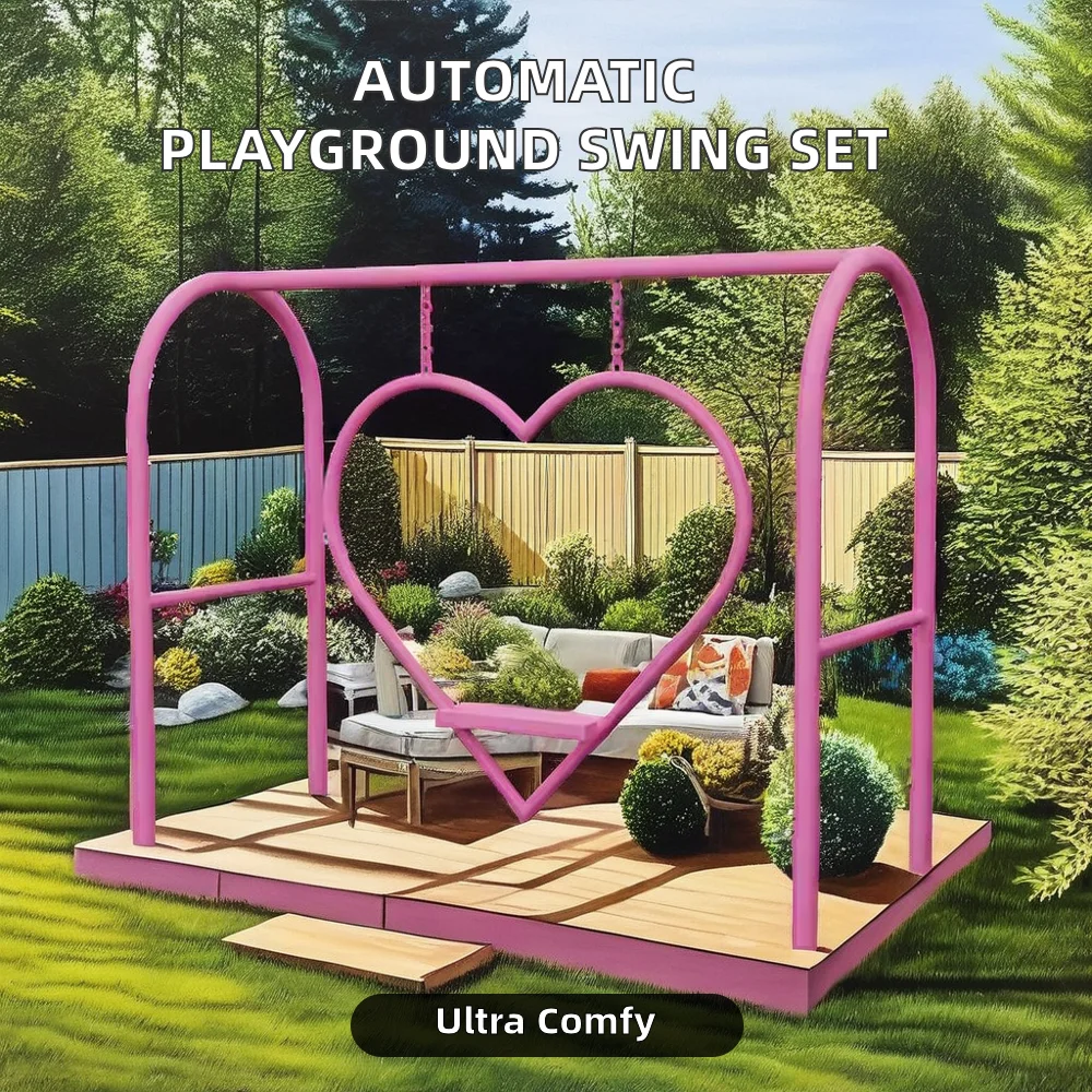 Outdoor Automatic Swing Door Opener Swing Trampoline Park Playground Metal Plastic Playground Equipment