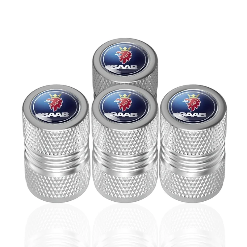 4 قطعة/الوحدة سيارة الإطارات عجلة صمام قبعات الإطارات حافة الجذعية يغطي ل ساب 9-3 9-5 93 9000 900 9-7 600 99 9-X 97X توربو X اكسسوارات