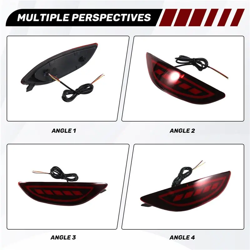 Car LED Rear Bumper Light For Accent Verna Solaris Brio 2008-2015 Tail Reflector Brake Fog Lamp Turn Signal-ABQA