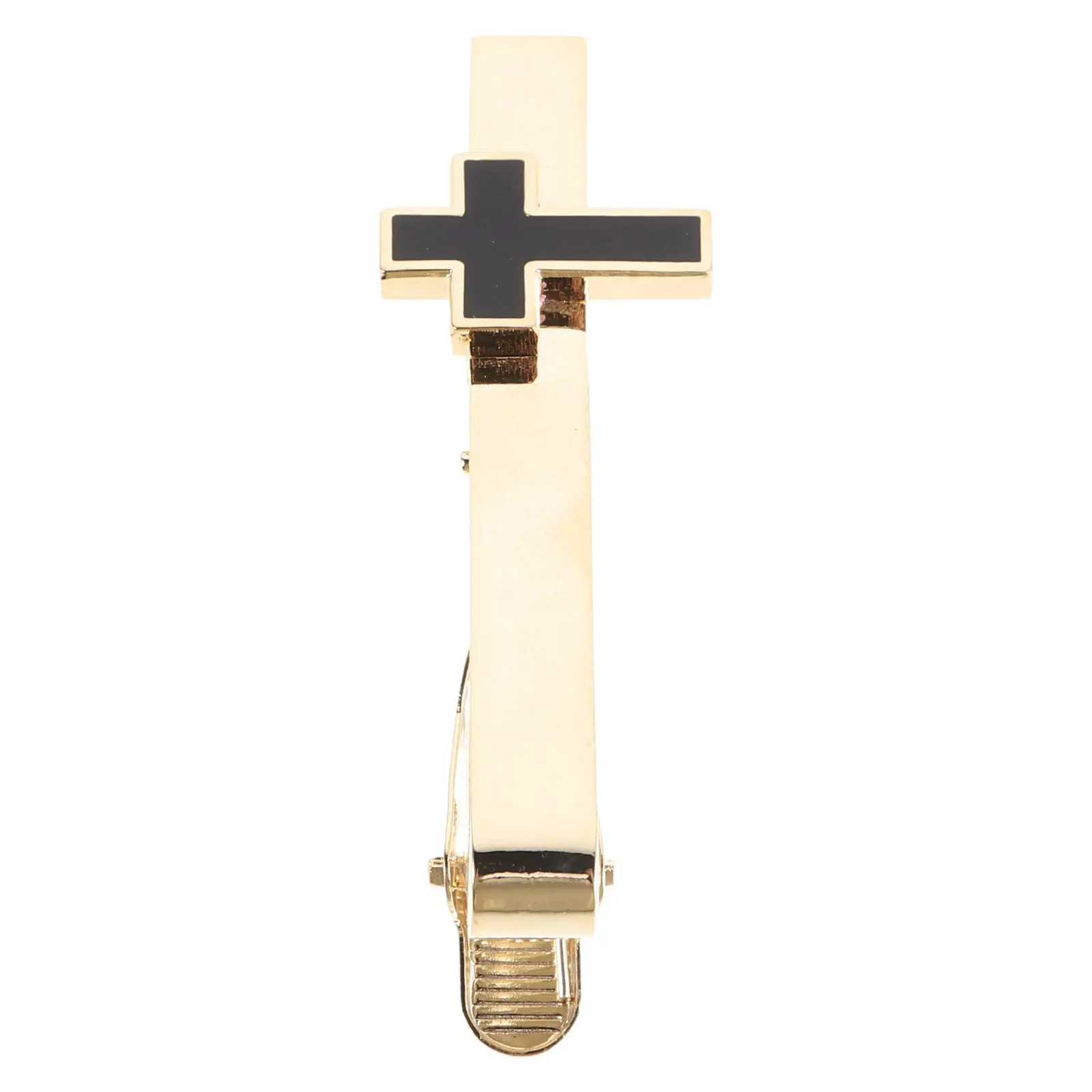 Men Cross Tie Clip Religious Christian Necktie Bar Decoration Bridegroom Necktie Clasp Formal Dress for Wedding Church Business