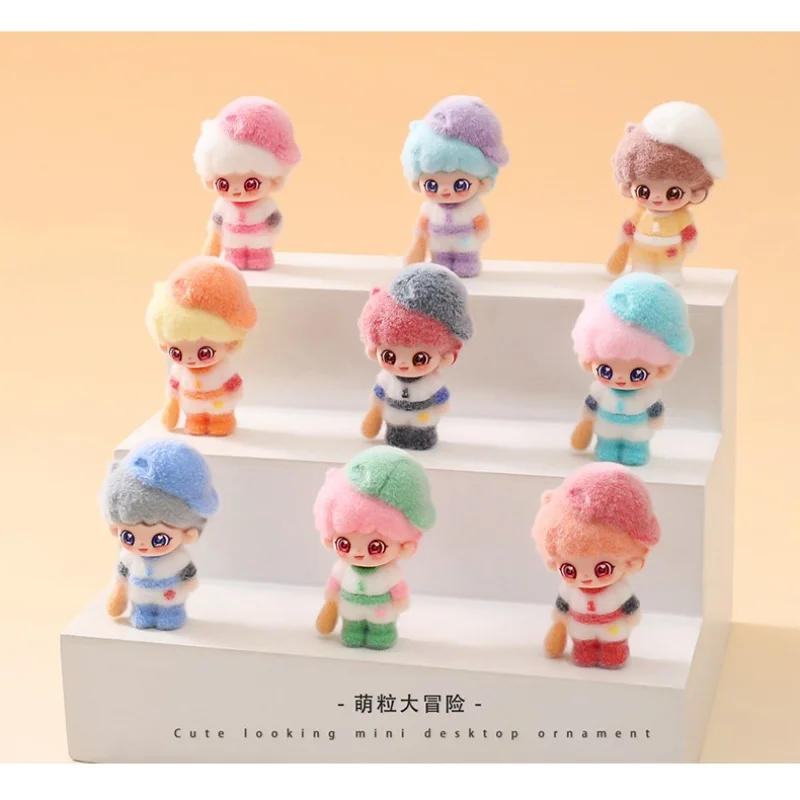 Cute Plush Dot Flocked Baseball Jacket Blind Box Accessories, Trendy Toys, Blind Boxes, Blind Bags, Keychains, Desktop Gifts view 2