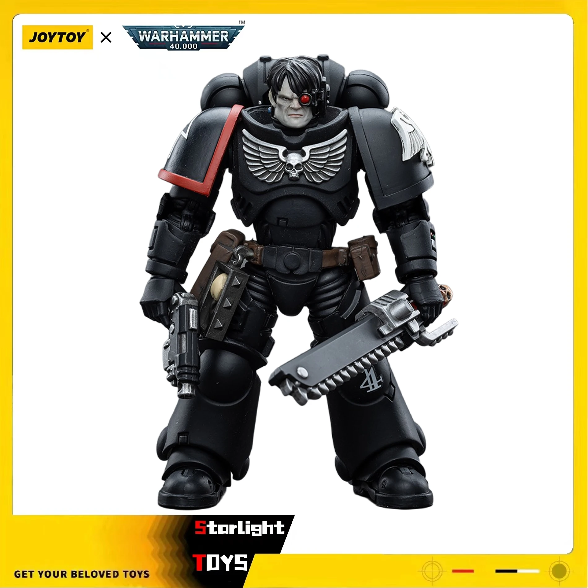 

JOYTOY 1/18 Action Figure Warhammer 40K Raven Guard Intercessors Brother Nax Model Toy Gifts