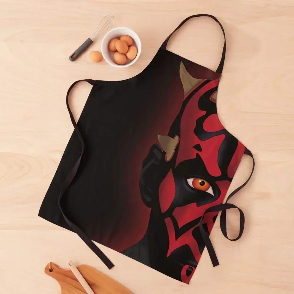 

Portrait of Darth Maul Apron Kitchen Items Kitchen For Women Professional Barber Apron