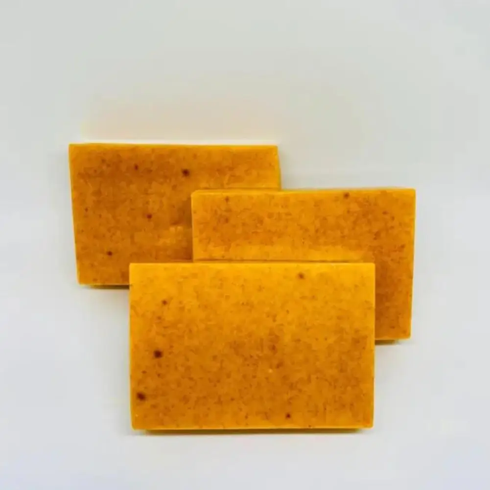 Handmade Turmeric Kojic Acid Soap Dark Spot Acne Removal Even Skin Tone Mositen Smooth Skin Deep Cleansing Soap Skin Care