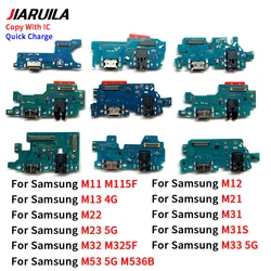 Samsung m11,m12,m13,m21,m22,m23,5g,m31,m31s,m32,新規用のUSB充電ポートドック