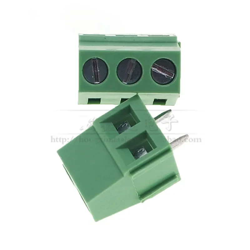 KF128 3.81/5.0/7.5MM terminal block, green terminal block, screw type PCB terminal 100 pcs