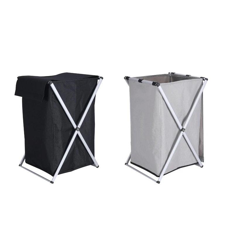 

X-Shape Collapsible Foldable Dirty Clothes Laundry Basket Organizer Sorter Laundry Hamper Storage Bag Oxford Cloth