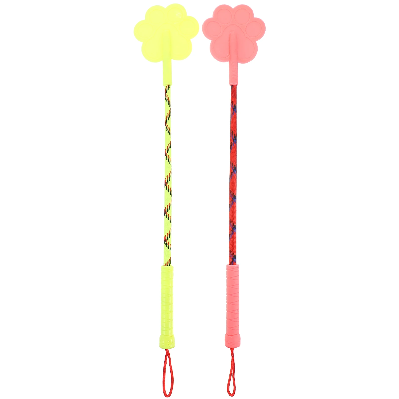 

2pcs Dog Training Durable Flexible Puppy Stick Lightweight No Hurt Rubber Material Intelligence Obedience