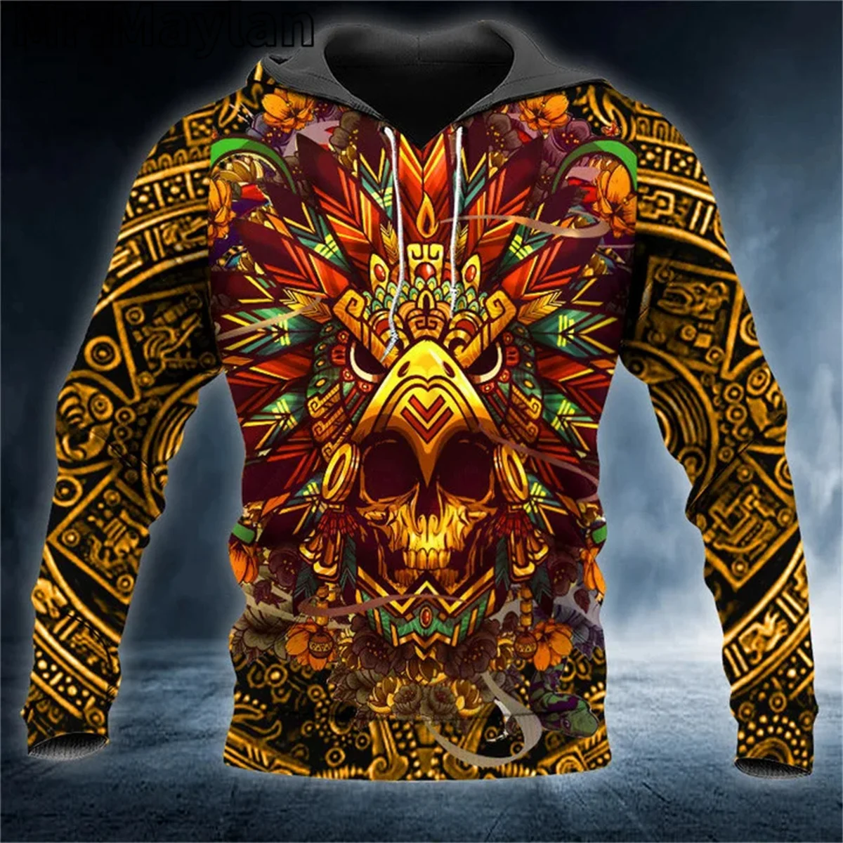 

Aztec Mexican Skull Tattoo Apparel 3D Unisex Hoodie Men/Women Sweatshirt Streetwear Zip Pullover Casual Jacket Tracksuits K-044