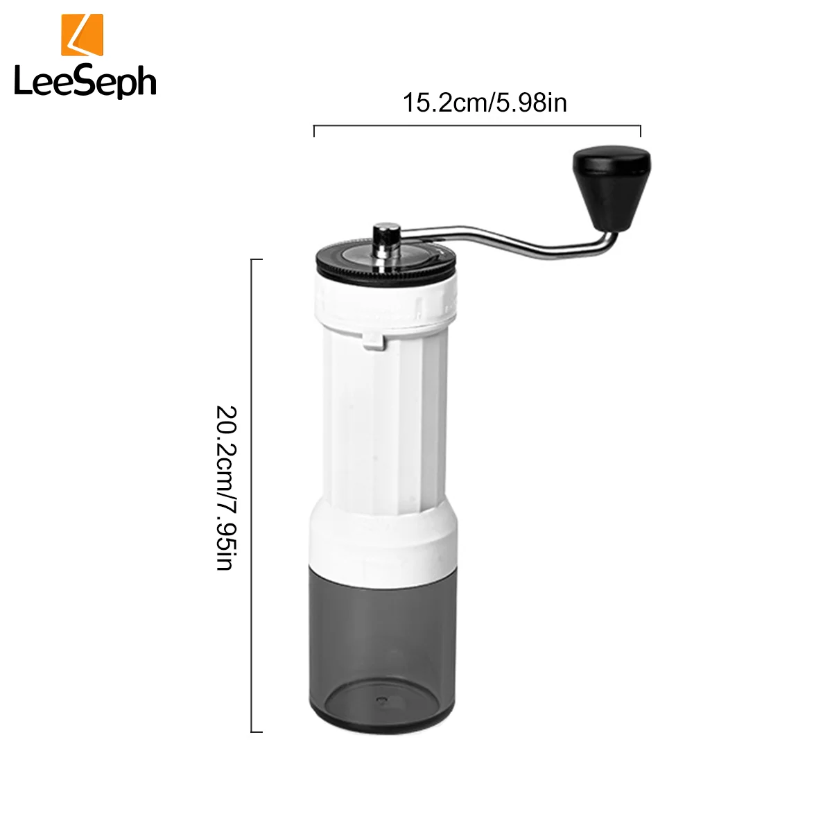 Manual Coffee Grinder with Ceramic Burr, Adjustable Coarseness Setting Multifunctional Hand Coffee Grinder, Coffee Accessories