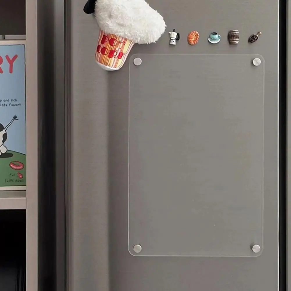 Акриловая доска для объявлений, акриловая доска для записей, акриловая магнитная доска для объявлений, ЕЖЕНЕДЕЛЬНЫЙ КАЛЕНДАРЬ, набор с искусственными ручками для холодильника