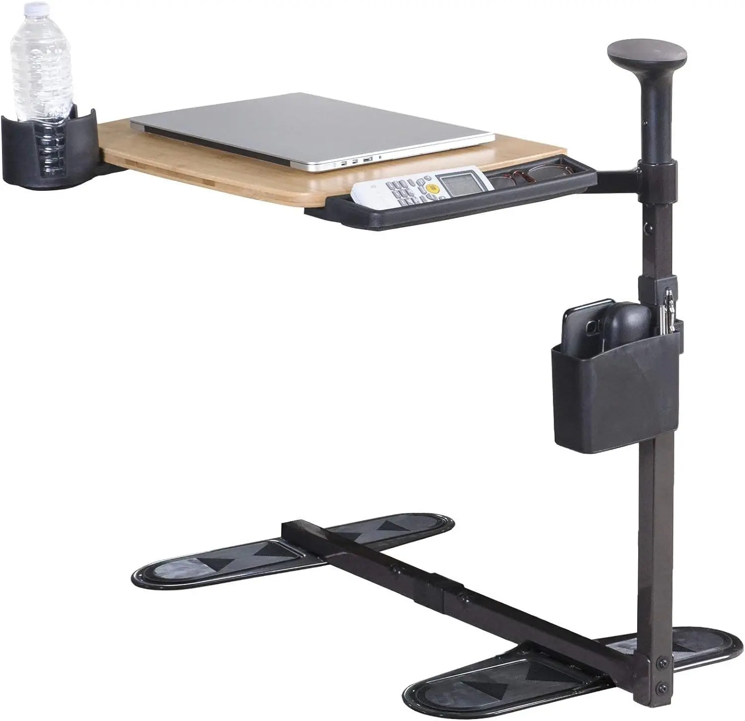 

Independence Tray Table, Bamboo Swivel TV Tray, Adjustable Laptop Table with Ergonomic Stand Assist Safety Handle,