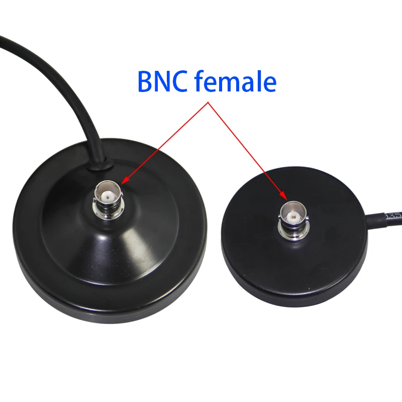 Draadloze Microfoonantenne met Magnetische Sucker Basis, BNC Mannelijk en Vrouwelijk, Q9 Connector RG58 Koperkabel RG174 Verlengkabel