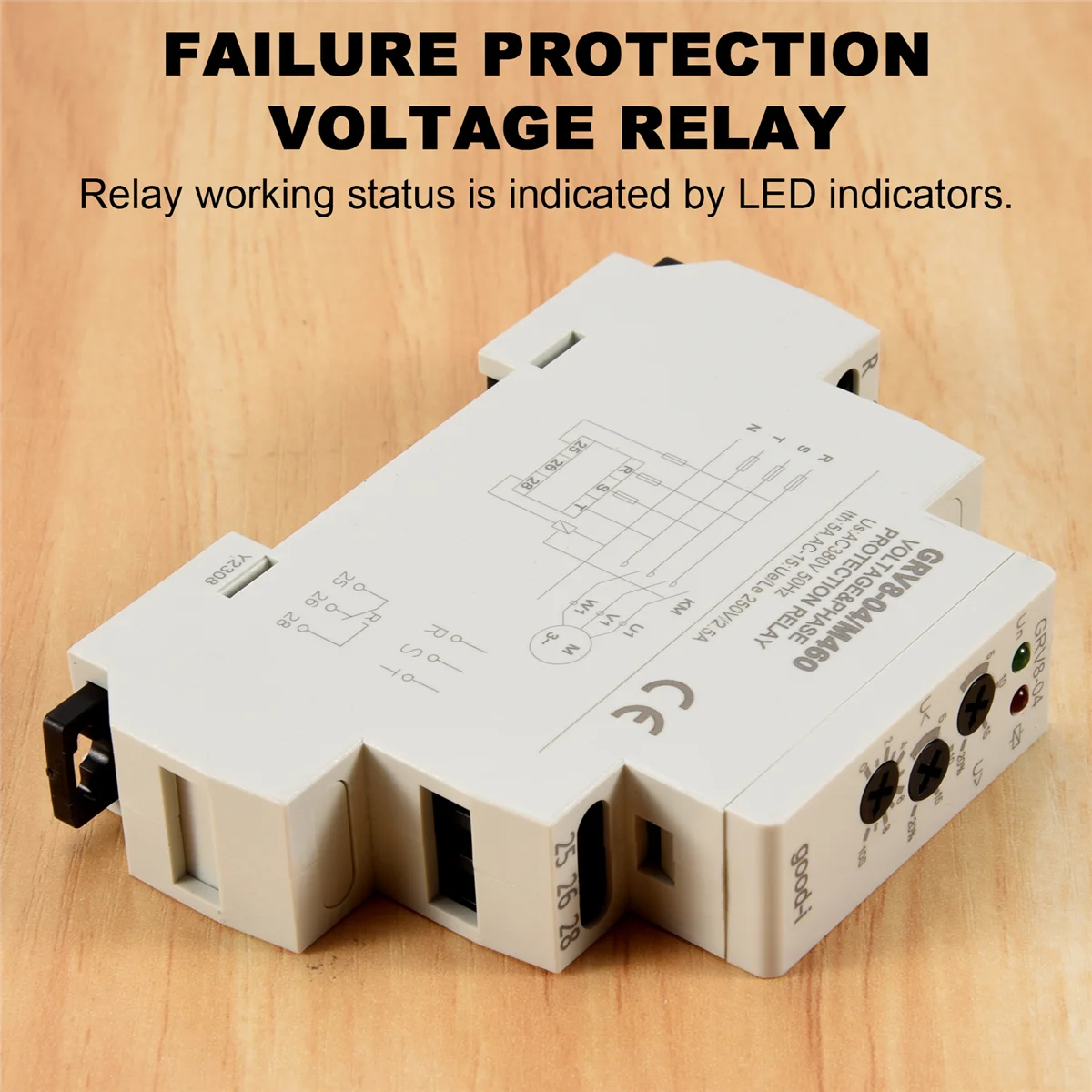 GRV8-04 M460 3-Phase Voltage Monitoring Relay Phase Sequence Phase Failure Protection Voltage Control Relay G