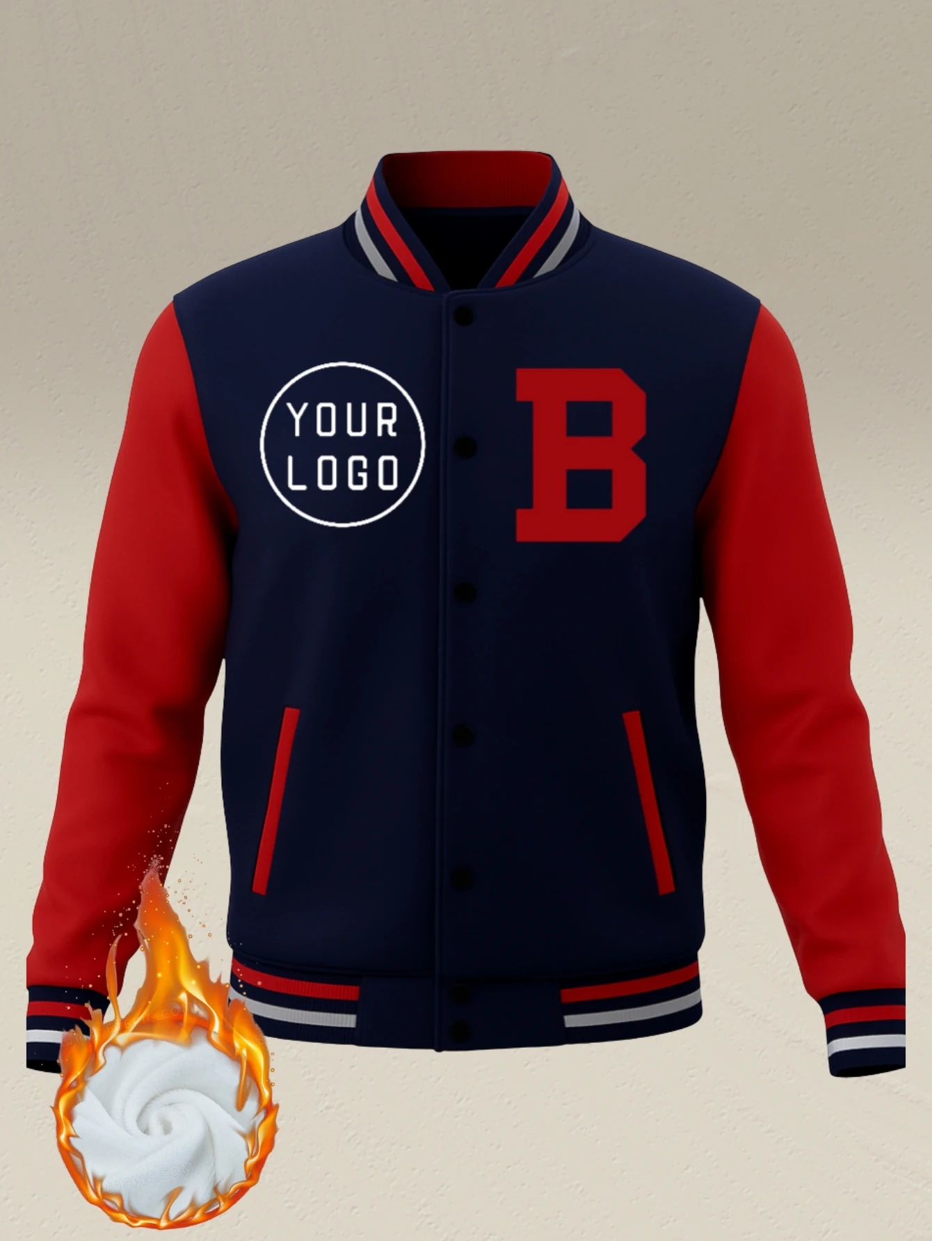 Custom personalise your brand logo print , hiphop baseball jackets,  Funny Christmas Thanksgiving gifts for Friends