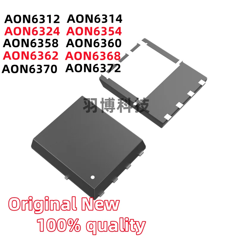 

(5piece)100% New AON6312 AON6314 AON6324 AON6354 AON6358 AON6360 AON6362 AON6368 AON6370 AON6372 DFN-8 5*6 Chipset