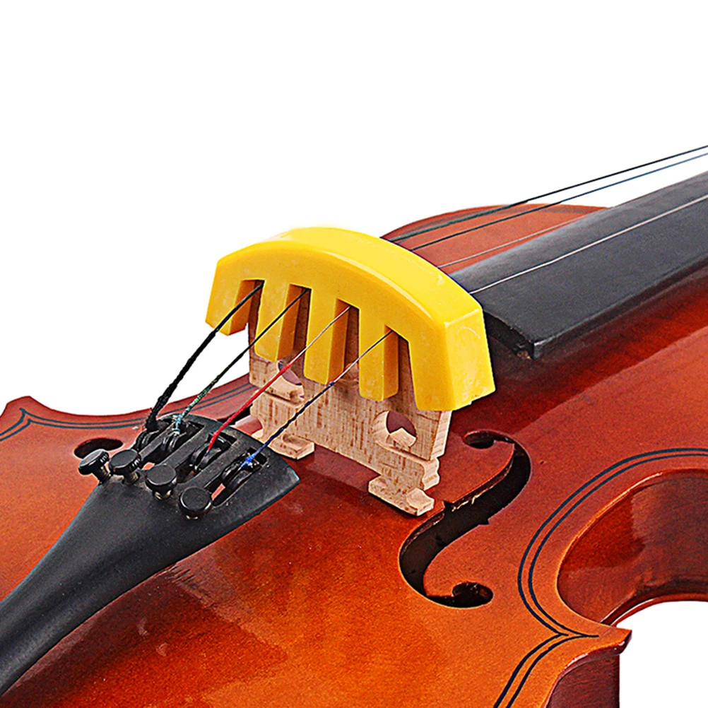 4 Pcs Violin Mute Straight Supplies Rubber Practice Cello Accessories Muffler Instrument Parts