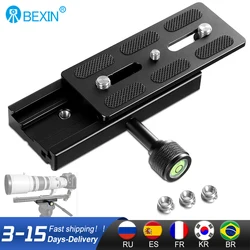 BEXIN QR120 Camera Clamp Lens Support Quick Release Long Plate Clamp Mount Bracket Adapter Clip For Arca Tripod Ball
