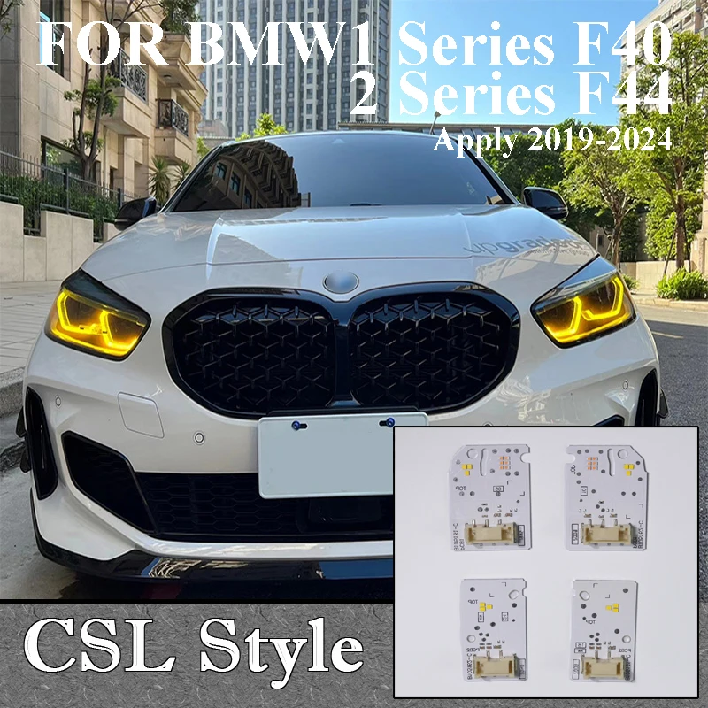 

Новый 63119448116 Желтый ДХО «ангельские глазки» для BMW 1/2 серии F40 118i F44 228IX M235IX 2019-2023 гг. Светодиодный фонарь дневного света