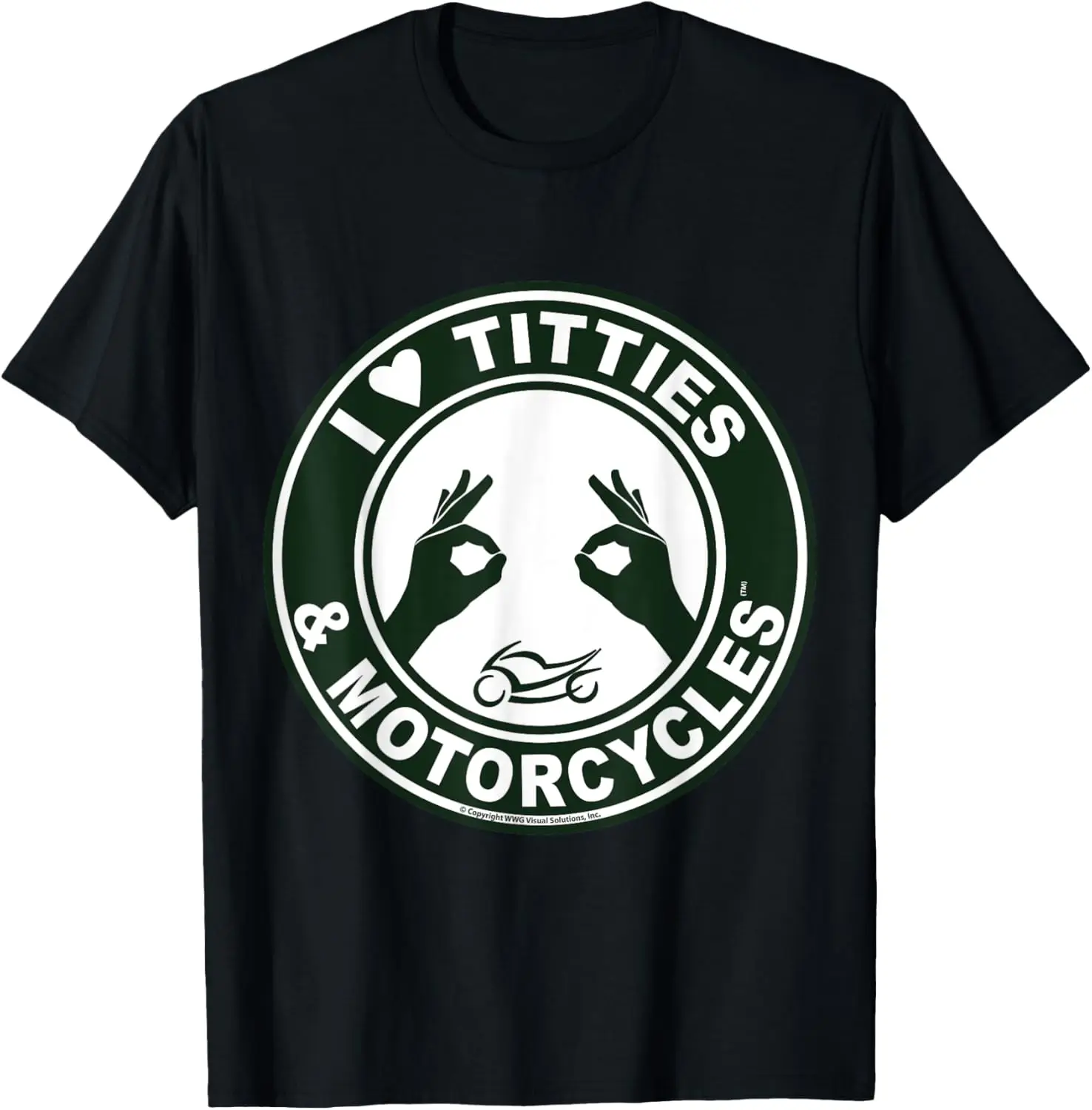 

Футболка I Love Titties Tatas и Motorcycles с мотоциклами
