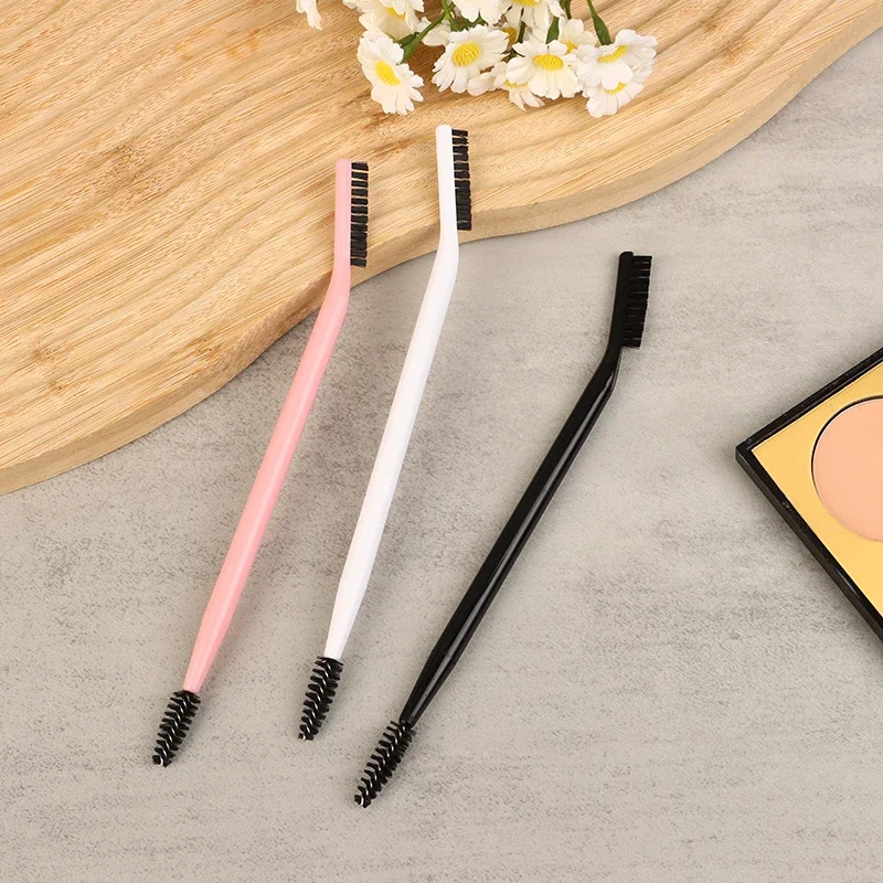 Reusable Double Headed Eyebrow Eyelash Shaper Eye Brow Brush Eyebrow Brush Eyelash Comb For Grooming Brows Makeup Tool