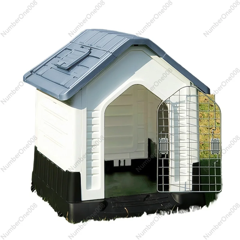 

Outdoor Dog House All Seasons Use Waterproof Roof Winter Warm Design for Small Medium Large Dogs