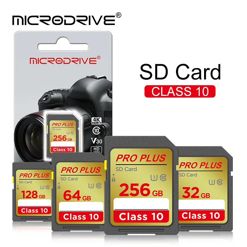 A2 EXtreme PRO Standard SD Card 16GB 32GB 64GB 128GB 256GB Class 10 SDHC / SDXC C10 Normal Size Flash SD Memory Cards For Camera