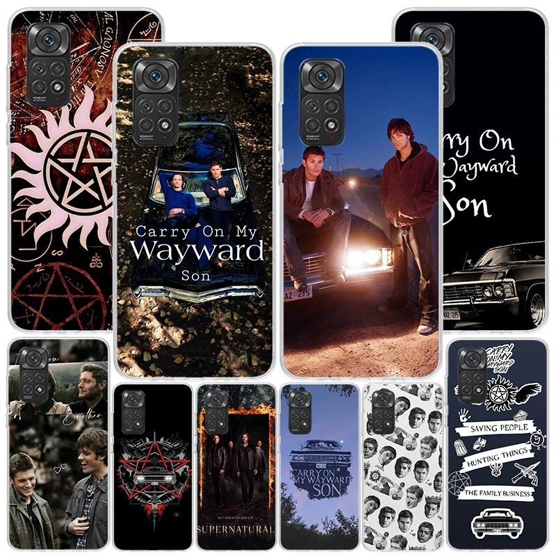 Capa de Telefone Babaite Supernatural SPN Dean e Sam para Xiaomi Redmi Note 15 14 13 12S 12 11 Pro Plus 14S 11S 11E 10 10S 11T 5G