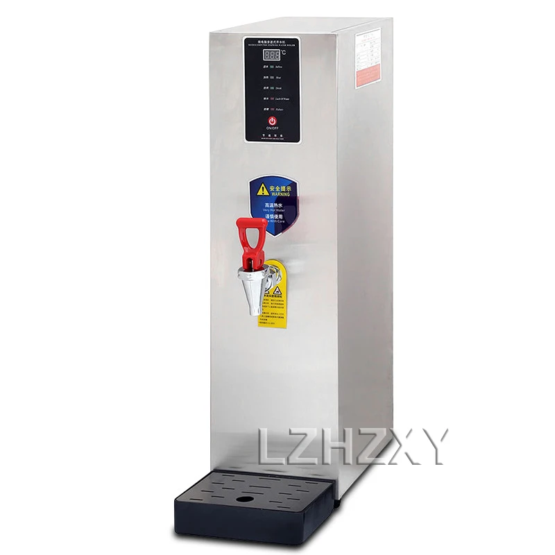 30L Heißwasserspender Kommerzielle Heißwasserspender 60L/H Schwarzer Edelstahl-Wasserkessel für Bubble Tea Shop 3000W