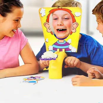 Kuchen Creme Pie Im Gesicht Familie Party Spaß Spiel Lustige Gadgets Streich Gags Witze Anti Stress Spielzeug Für kinder Witz Maschine Spielzeug Geschenke