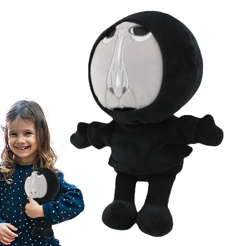 Stuffed Anime Figure Doll Cartoon Stuffed Plush Preacher Dolls Horror Novelty Creepy Soft Stuffed Doll For Kids Children Birthda