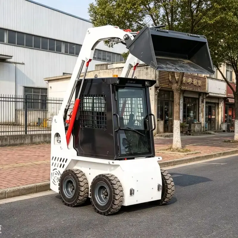 

Customized High-Quality Mini Skid Steer Loader, Skid Steer Transporter, Ride-on Skid Steer Shovel for Material Transfer