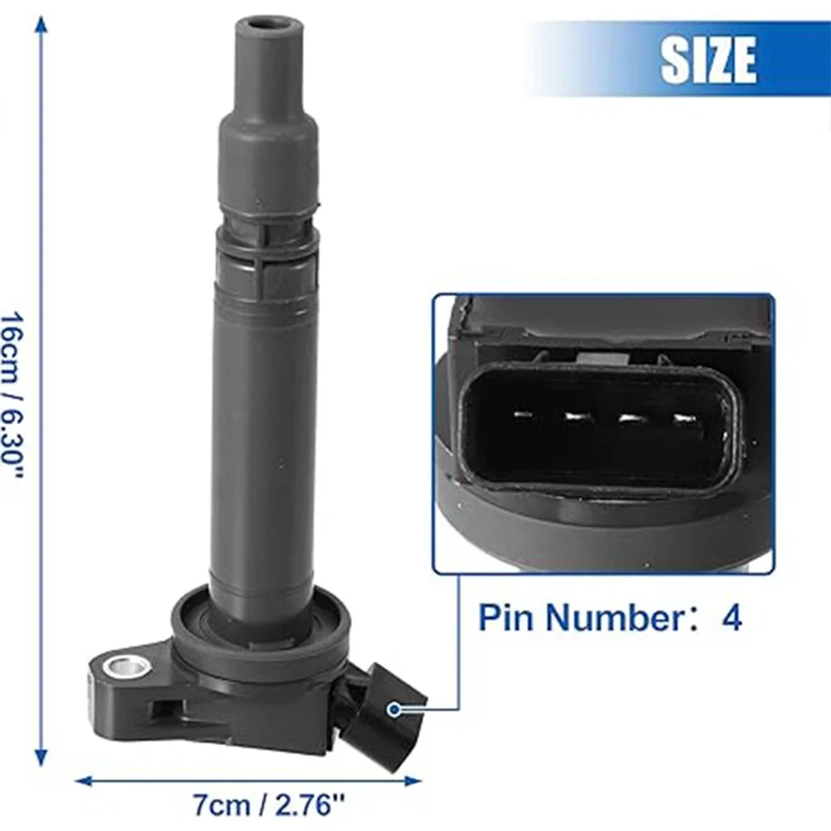 1/4/6 قطعة ملف الإشعال التوصيل ل 2012-2015 سليل iQ 1.3L L4 NSP110 NSP120 NSP130 1NRFE 90919 02257 90919-02257 #2