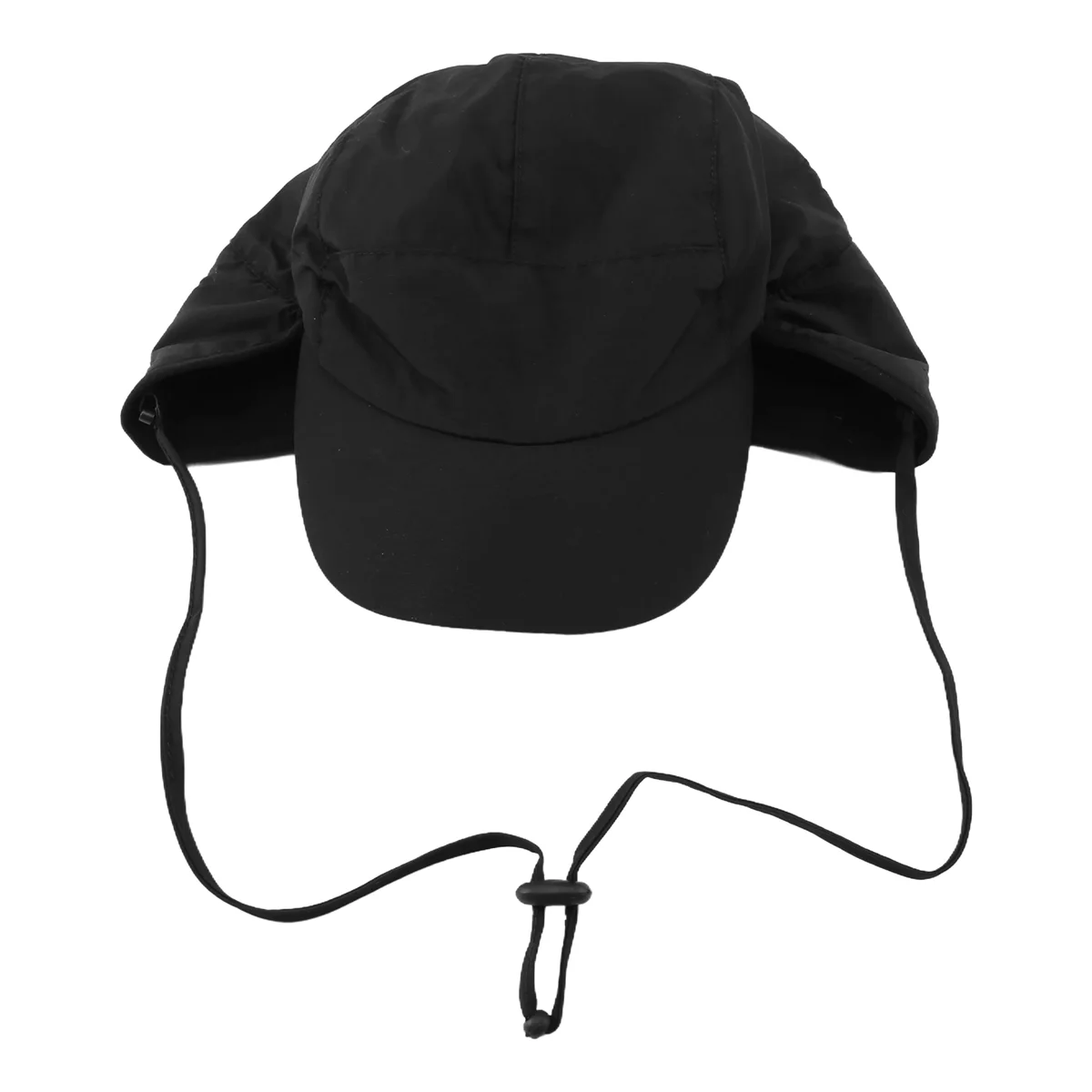 

Waterproof Winter Hats Warm Polyester Lined Earflaps Baseball Cap,Black