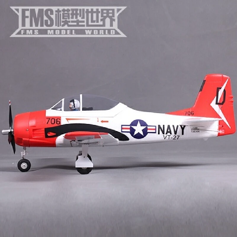 FMS 800mm T-28 Trojans Fixed Wing Entry Electronic Remote Control Model Aircraft World War II Model Aircraft Adult Toy