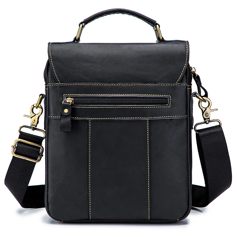 Nordeep Luxe Heren Leren Schoudertas Casual Business Crossbody Tas Grote Capaciteit Mode Multifunctionele Opbergtassen