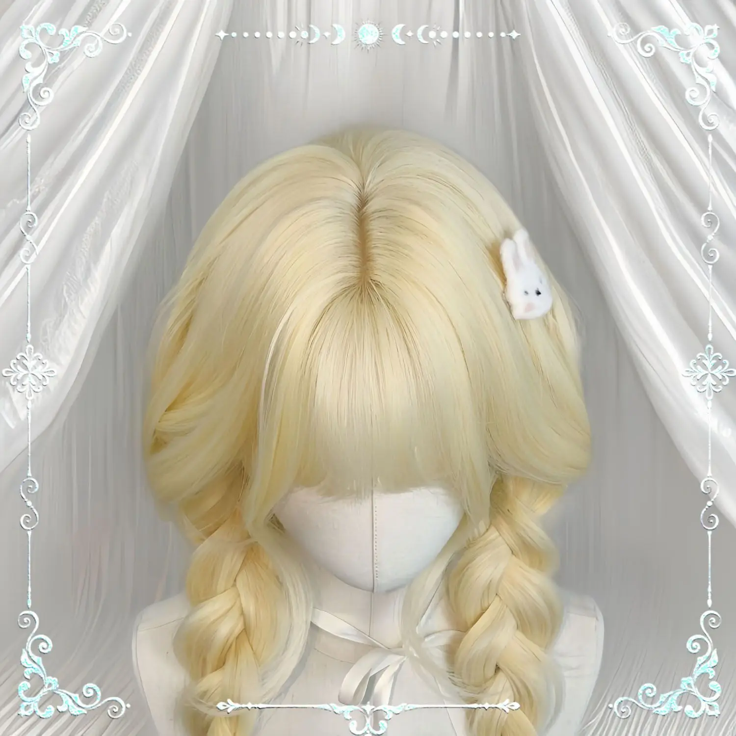 ‌ باروكات لوليتا للنساء - شعر باربي طويل مموج لعام 2025، باروكة دانتيل كاملة، إكسسوارات أزياء تنكرية