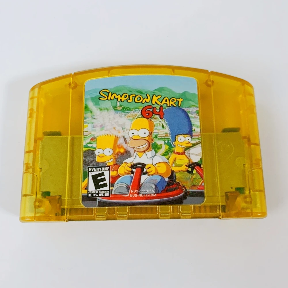 

N64 game cartridge, compatible with 64-bit NTSC American consoles,Go- Kart 64, English game cartridge