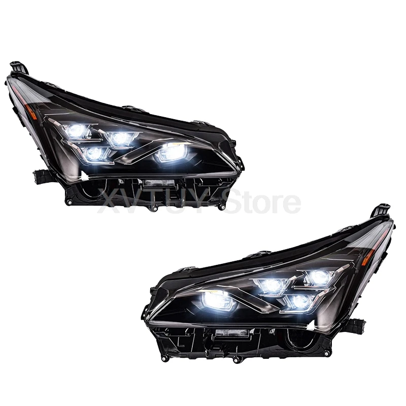 Headlights For Lexus NX 2015-2021 LED Assembly SUV Upgrade Front Lamps 4 Eyes Matrix-Style Turn Signal Light Auto Accessories