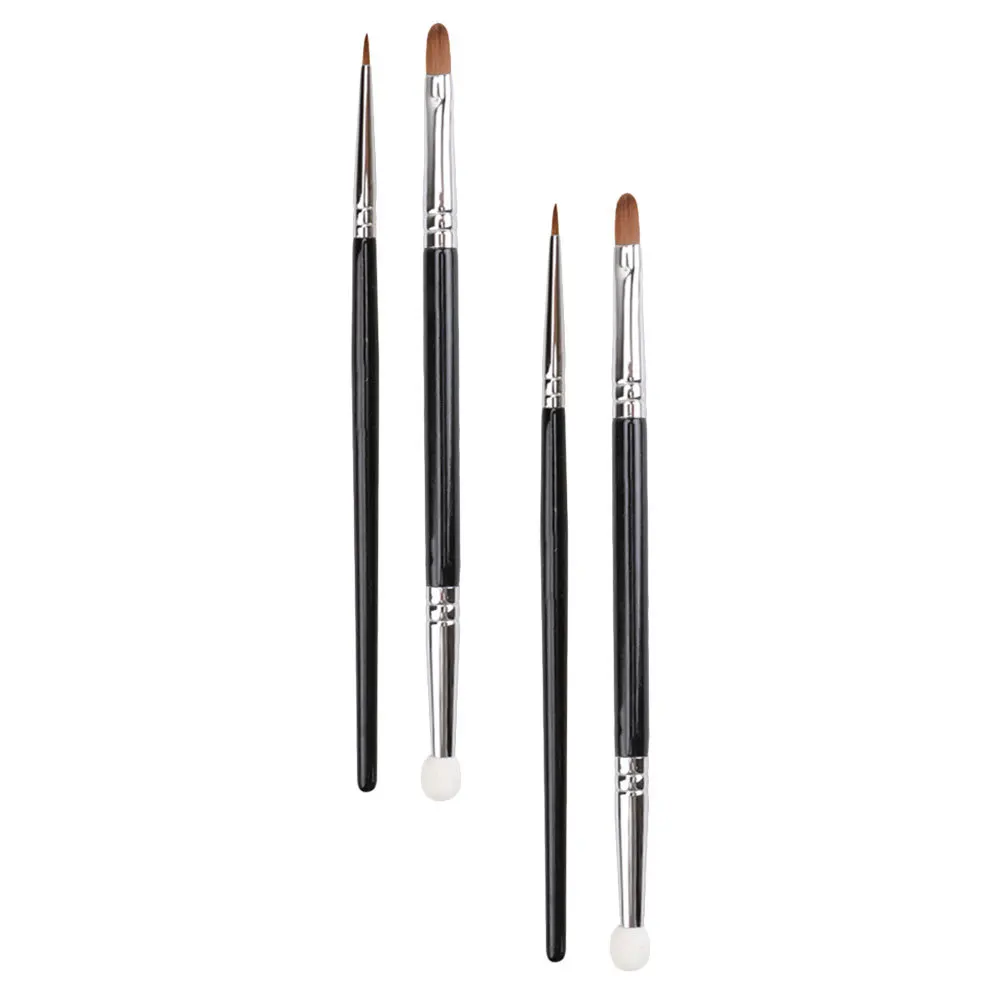 4 Uds. Brochas de maquillaje corrector esponja suave de doble cabezal herramientas portátiles para ocultar la cara corrección de círculos oscuros viaje