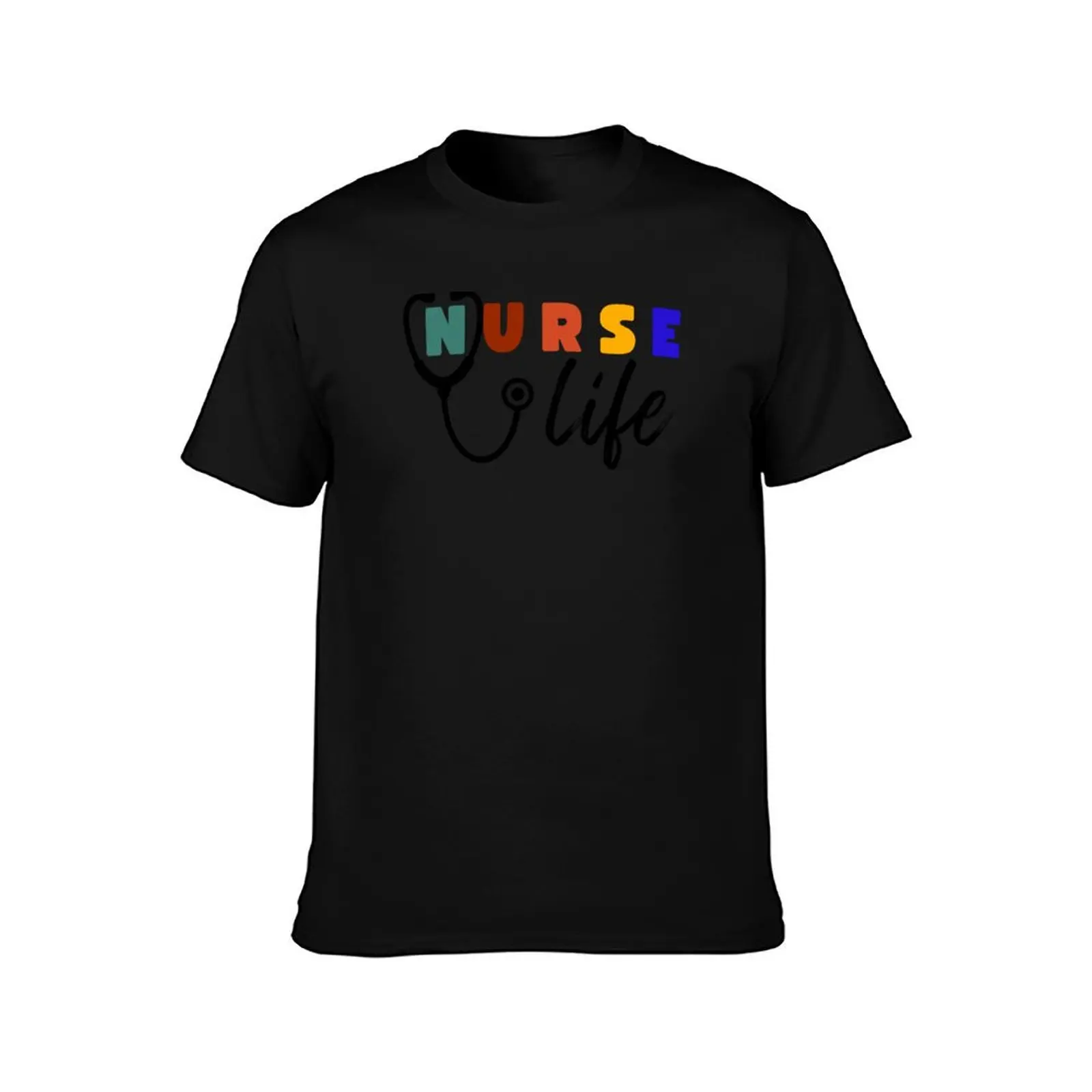 Nurse Life Stethoscope T-Shirt Athletic Quick Dry for Men T-Shirt